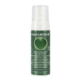 NATURTINT Volume and Hold Styling Foam 125ml ECOCERT Natural Origin Volumizing Mousse Non-Sticky Flexible Hold Vegan